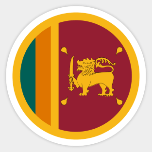 Sri Lanka Flag Ceylon Lion Sticker